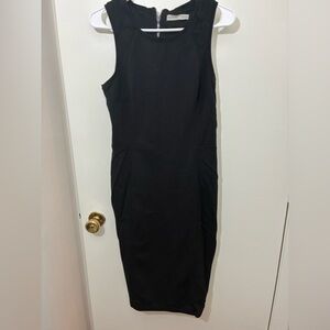 Athleta Classic Black Midi Dress Size S
